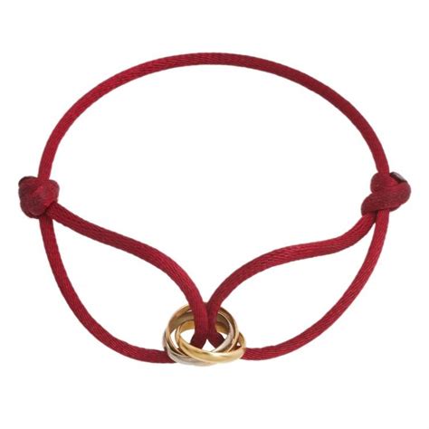 cartier bracelet red string price|cartier trinity bracelet for sale.